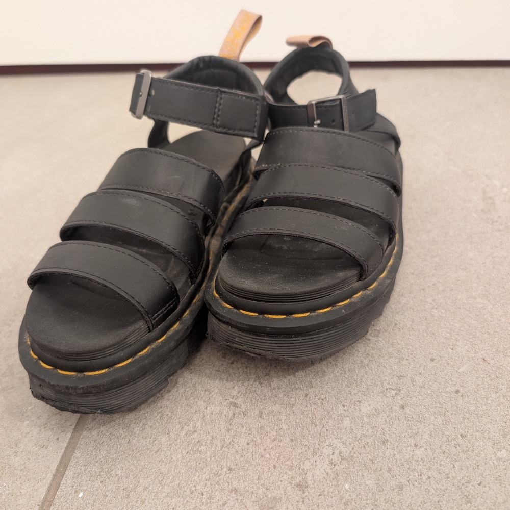 Dr. Martens Black Strap Sandals